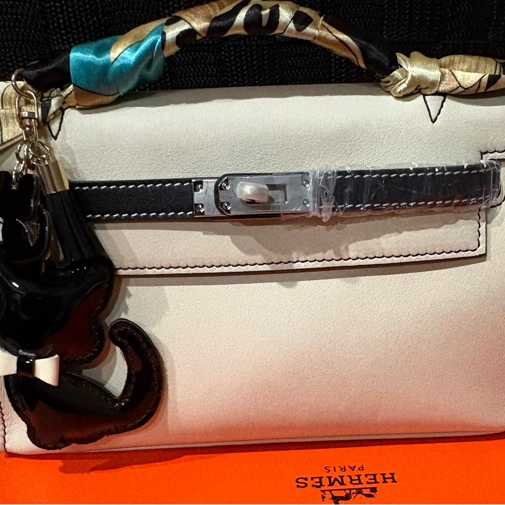 White and Black Women's Bag